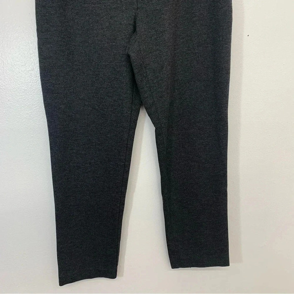 J Jill Ponte Pants Woman Small Petite Slim Leg Pull On Gray Stretch Workwear - Picture 3 of 13